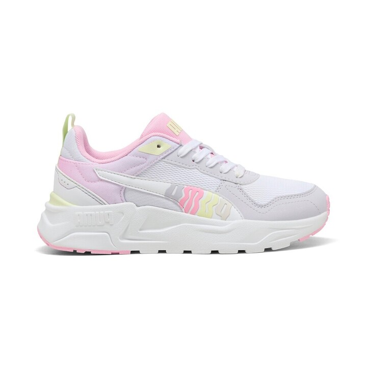 Puma Trinity 2 LT Come On Jr Παιδικά Sneakers Λευκά / Ροζ / Κίτρινα