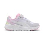 Puma Trinity 2 LT Come On AC+PS Παιδικά Sneakers Λευκά / Ροζ / Κίτρινα