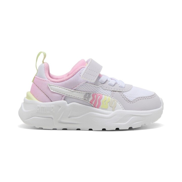 Puma Trinity 2 LT Come On AC+ Inf Βρεφικά Sneakers Λευκά / Ροζ / Κίτρινα