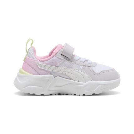 Puma Trinity 2 LT Come On AC+ Inf Βρεφικά Sneakers Λευκά / Ροζ / Κίτρινα