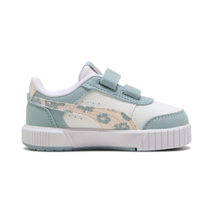 Puma Carina Mia Floral V Inf Βρεφικά Sneakers Λευκά / Βεραμάν