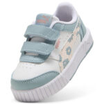 Puma Carina Mia Floral V Inf Βρεφικά Sneakers Λευκά / Βεραμάν