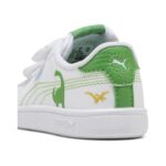 Puma Smash 3.0 Dino V Inf Βρεφικά Sneakers Λευκά / Πράσσινο