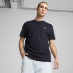 Puma Ess Small Logo Tee Ανδρικό Κοντομάνικο Μπλε Navy