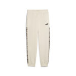 Puma Ess Graphic Animal Comfort High-Waist Sweatpants FL cl Γυναικείο Παντελόνι Μπεζ / Λεοπάρ