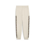 Puma Ess Graphic Animal Comfort High-Waist Sweatpants FL cl Γυναικείο Παντελόνι Μπεζ / Λεοπάρ