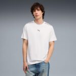 Puma Ess Tape Tee Ανδρικό Κοντομάνικο Λευκό
