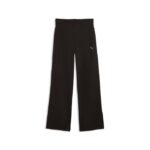 Puma Ess Elevated High-Waist Straight Pants Γυναικείο Παντελόνι Μαύρο