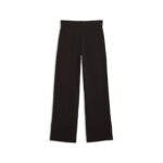 Puma Ess Elevated High-Waist Straight Pants Γυναικείο Παντελόνι Μαύρο