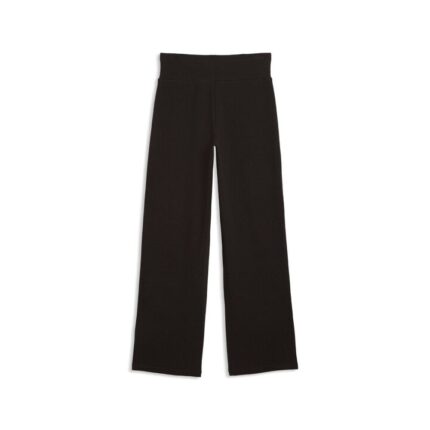 Puma Ess Elevated High-Waist Straight Pants Γυναικείο Παντελόνι Μαύρο