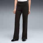 Puma Ess Elevated High-Waist Straight Pants Γυναικείο Παντελόνι Μαύρο