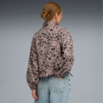 Puma Ess Graphic Animal Relaxed AOP Woven Half-Zip Jacket Γυναικείο Τζάκετ με 3/4 Φερμουάρ Λεοπάρ