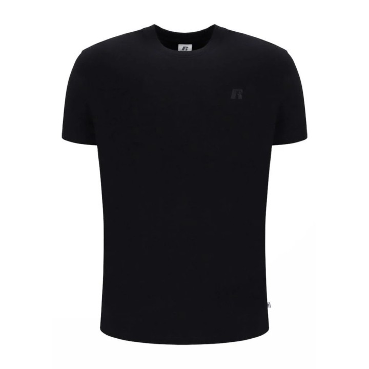Russell Athletic Crewneck With Small Logo Embossed T-Shirt Ανδρικό Κοντομάνικο Μαύρο