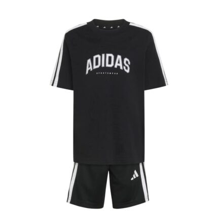 adidas Little Kids Collegiate Set Παιδικό Σετ Μαύρο