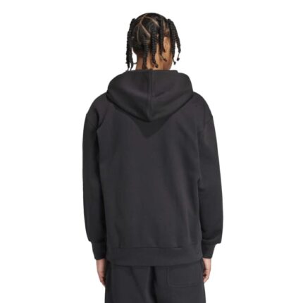 adidas ALL SZN Fleece Hoodie Ανδρική Φούτερ Μπλούζα με Κουκούλα Μαύρη