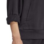 adidas ALL SZN Fleece Hoodie Ανδρική Φούτερ Μπλούζα με Κουκούλα Μαύρη