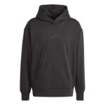 adidas ALL SZN Fleece Hoodie Ανδρική Φούτερ Μπλούζα με Κουκούλα Μαύρη