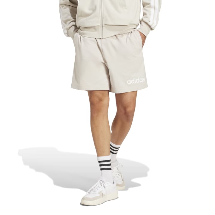 adidas Essentials Linear Single Jersey Shorts Ανδρική Βερμούδα Μπεζ
