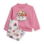 adidas Seasonal Essentials Fun Track Suit Set Kids Βρεφικό Σετ Φόρμας Ροζ