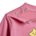 adidas Seasonal Essentials Fun Track Suit Set Kids Βρεφικό Σετ Φόρμας Ροζ
