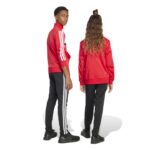 adidas Seasonal Essentials Tiberio 3-Stripes Tricot Track Suit Kids Παιδικό Σετ Φόρμας Κόκκινο/Μαύρο