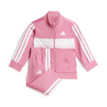adidas Seasonal Essentials Tiberio 3-Stripes Tricot Track Suit Kids Βρεφικό Σετ Φόρμας Ροζ