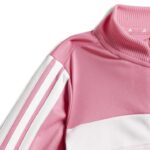 adidas Seasonal Essentials Tiberio 3-Stripes Tricot Track Suit Kids Βρεφικό Σετ Φόρμας Ροζ