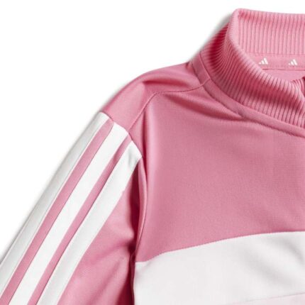 adidas Seasonal Essentials Tiberio 3-Stripes Tricot Track Suit Kids Βρεφικό Σετ Φόρμας Ροζ