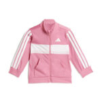 adidas Seasonal Essentials Tiberio 3-Stripes Tricot Track Suit Kids Βρεφικό Σετ Φόρμας Ροζ