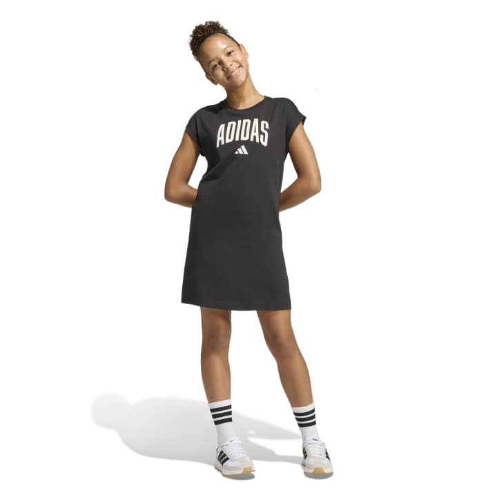 adidas Seasonals Collegiate Typography Dress Παιδικό Φόρεμα Μαύρο
