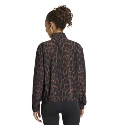 adidas Workout Essentials Leopard Woven Jacket Γυναικεία Ζακέτα Λεοπάρ