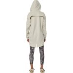 Body Action Slub Hooded Fishtail Jacket Moonstruck Grey Γυναικεία Ζακέτα Μακριά με Κουκούλα Μπεζ