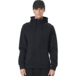 Body Action Sport Gym Tech Zip Hoodie Black Ανδρική Ζακέτα Μαύρη