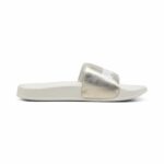 Puma Leadcat 2.0 Metallic Whisper Slides Γυναικεία Παντόφλα Λευκή / Χρυσή