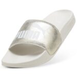 Puma Leadcat 2.0 Metallic Whisper Slides Γυναικεία Παντόφλα Λευκή / Χρυσή
