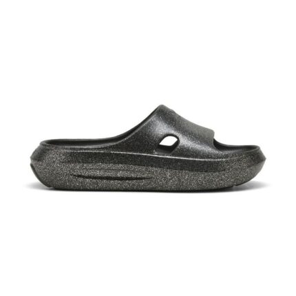 Puma Flatter Slide Glitter Γυναικεία Παντόφλα Μαύρη
