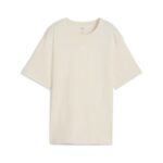 Puma Ess Relaxed Tee Γυναικεία Κοντομάνική Μπλούζα Εκρού