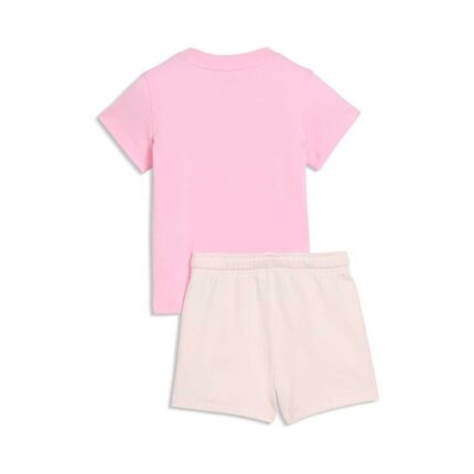 Puma Minicats ESS Tee and Shorts Infant Βρεφικό Σετ Ροζ / Σομόν