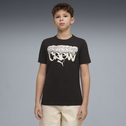 Puma MID90s Graphic Tee Παιδικό Κοντομάνικο Μαύρο