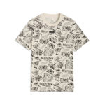 Puma MID90s ΑΟP Tee Παιδική Κοντομάνικη Μπλούζα Εκρού / Μαύρο