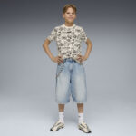 Puma MID90s ΑΟP Tee Παιδική Κοντομάνικη Μπλούζα Εκρού / Μαύρο