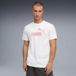 Puma Gaphic No.1 Logo Tee Ανδρική Κοντομάνικη Μπλούζα Λευκή