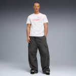 Puma Gaphic No.1 Logo Tee Ανδρική Κοντομάνικη Μπλούζα Λευκή