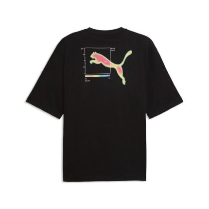 Puma Graphic Back Tee Ανδρική Κοντομάνικη Μπλούζα Μαύρη