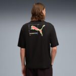 Puma Graphic Back Tee Ανδρική Κοντομάνικη Μπλούζα Μαύρη