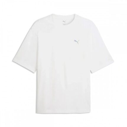 Puma Graphic Back Tee Ανδρική Κοντομάνικη Μπλούζα Λευκή