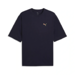 Puma Graphic Back Tee Ανδρική Κοντομάνικη Μπλούζα Μπλε Navy