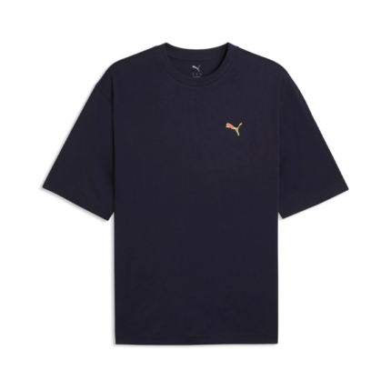 Puma Graphic Back Tee Ανδρική Κοντομάνικη Μπλούζα Μπλε Navy