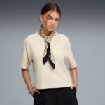 Puma Ess Elevated Relaxed Tee Γυναικεία Κοντομάνικη Μπλούζα Εκρού