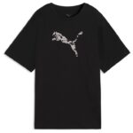 Puma Essentials Graphics Animal Relaxed Tee Γυναικεία Κοντομάνικη Μπλούζα Μαύρη
